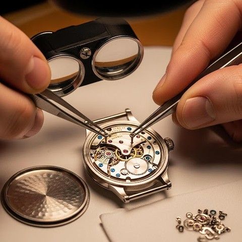 Премиальная визуализация процесса полировки и деликатной доводки швейцарских часов